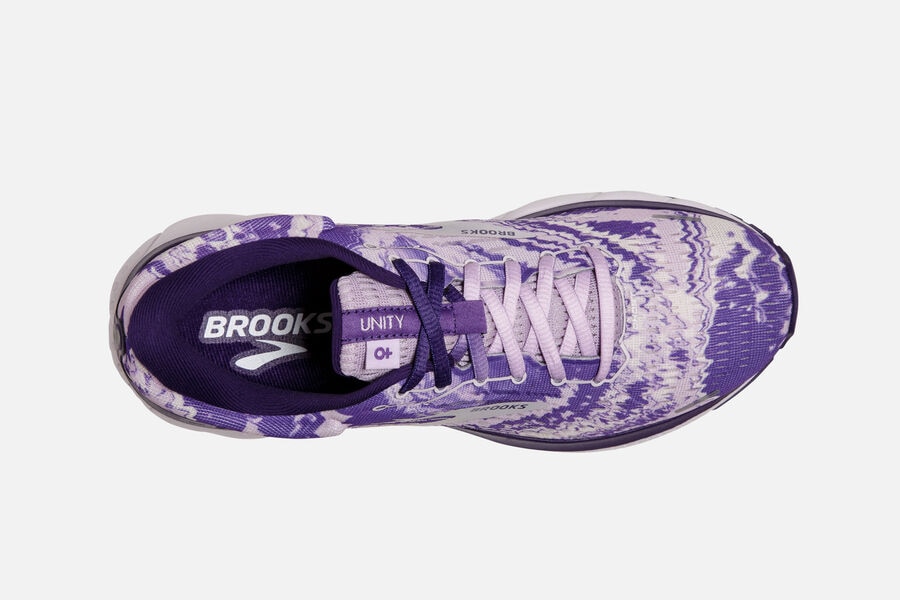 Brooks Israel Ghost 13 Road Running Shoes Womens - Purple/Silver/Black - KUR-058419